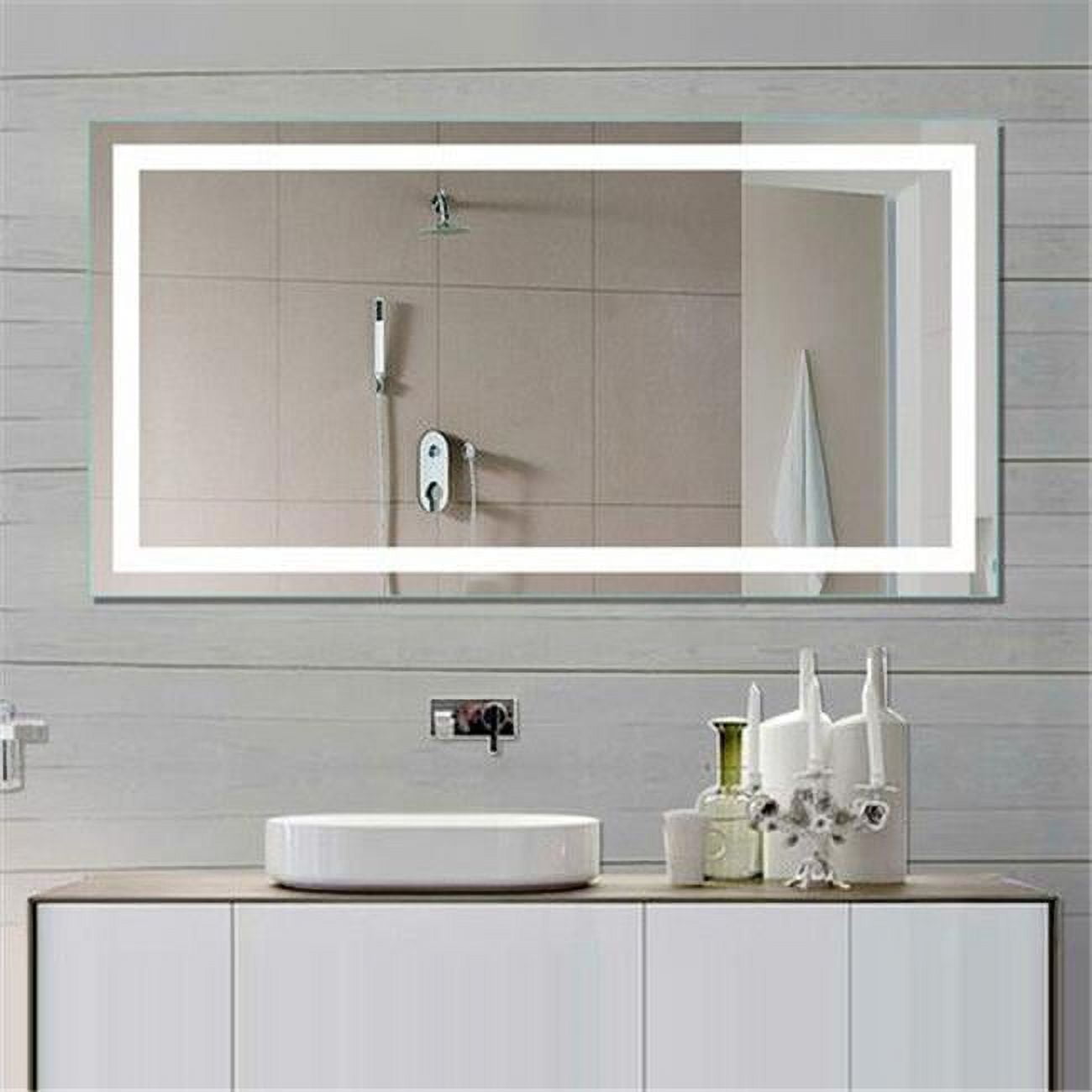 Harmony Frameless LED Rectangular Bathroom Vanity Mirror