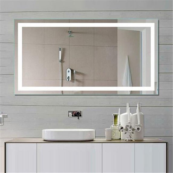 Paris Mirror 32 x 2 x 24 in. Harmony Illuminated Mirror with 6000K LED Backlight