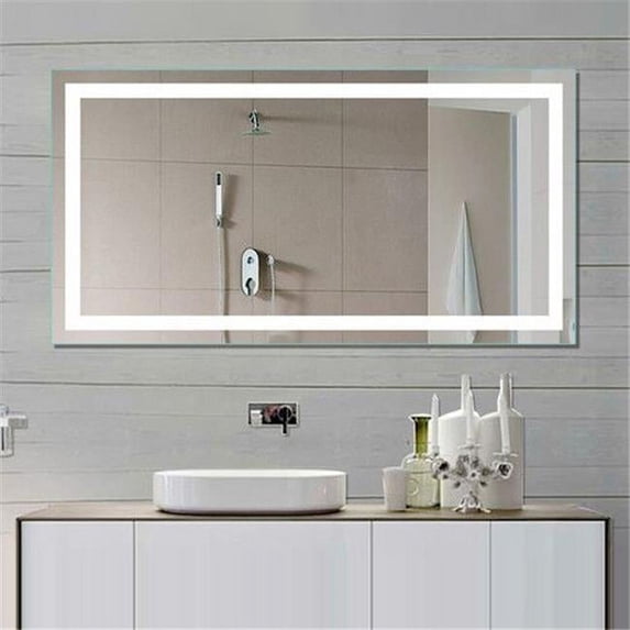 Paris Mirror 32 x 2 x 70 in. Harmony Illuminated Mirror with 6000K LED Backlight