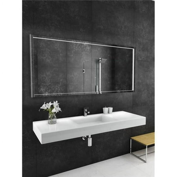 Paris Mirror FLOR70323000D 70 x 32 in. Flore Dual Lighted Mirror