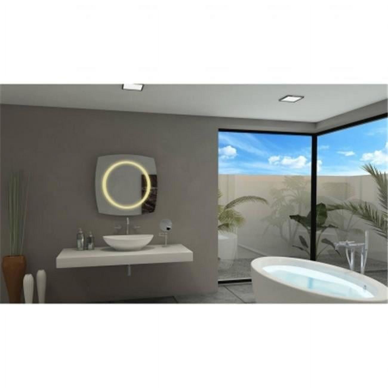 Rectangular Frameless LED Bathroom Vanity Mirror