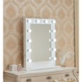 thumbnail image 1 of Paris Mirror HMIR24323000D-WHT 24 x 32 in. Marilyn Hollywood Mirror with LED Bulbs, White, 1 of 11