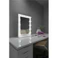 thumbnail image 1 of Paris Mirror HMIR24326000D-WHT 24 x 32 in. Marilyn Hollywood Mirror with LED Bulbs, White, 1 of 11