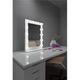 thumbnail image 1 of Paris Mirror HMIR24326000D-WHT-BT 24 x 32 in. Marilyn Hollywood Mirror Bluetooth & LED Bulbs, White, 1 of 11