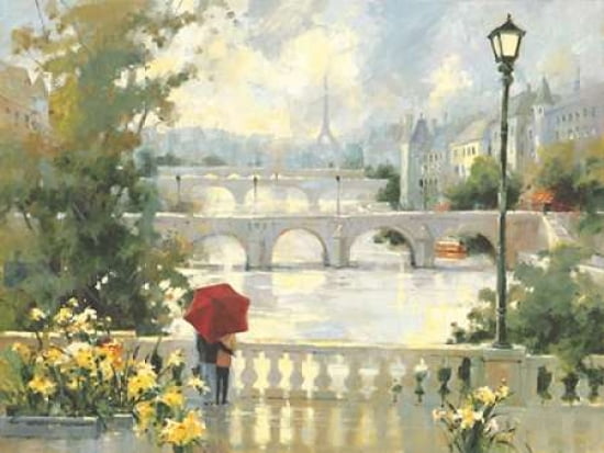 Paris Mist Canvas Art - Marilyn Simandle (22 x 28)