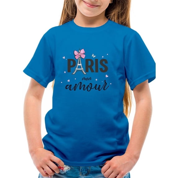 Paris Mon Amour! T-Shirt Juniors -Image by Shutterstock, Large