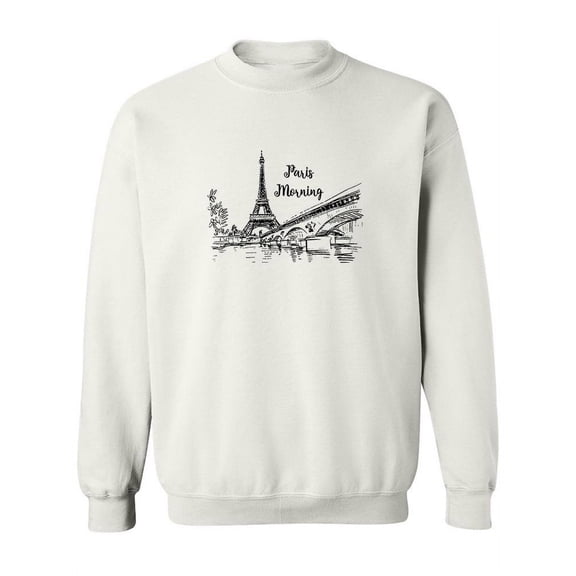 Paris Mornig Art Sweatshirt Women -SPIdeals Designs, Female XX-Large