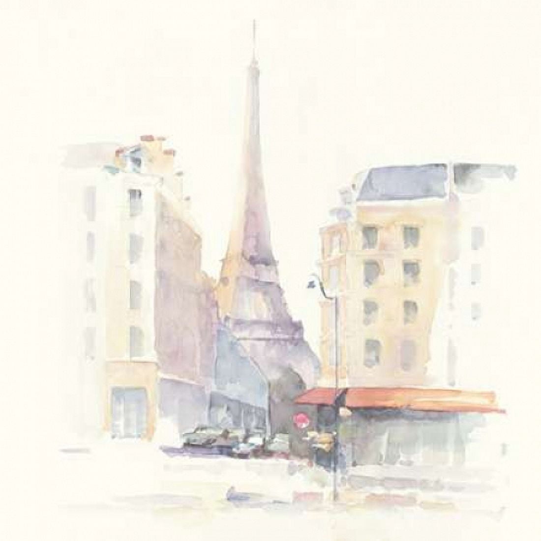 Paris Morning Square Canvas Art - Avery Tillmon (24 x 24)