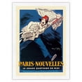 thumbnail image 1 of Paris News (Nouvelles) - The Great Midday Daily - Vintage French Advertising Poster by Jean d'Ylen c.1931 - Japanese Unryu Rice Paper Art Print 24 x 32 in, 1 of 4