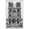 thumbnail image 1 of Paris Notre Dame 1748. Nthe Facade Of Notre Dame Cathedral In Paris France. Line Engraving 1748. Print by, 1 of 3
