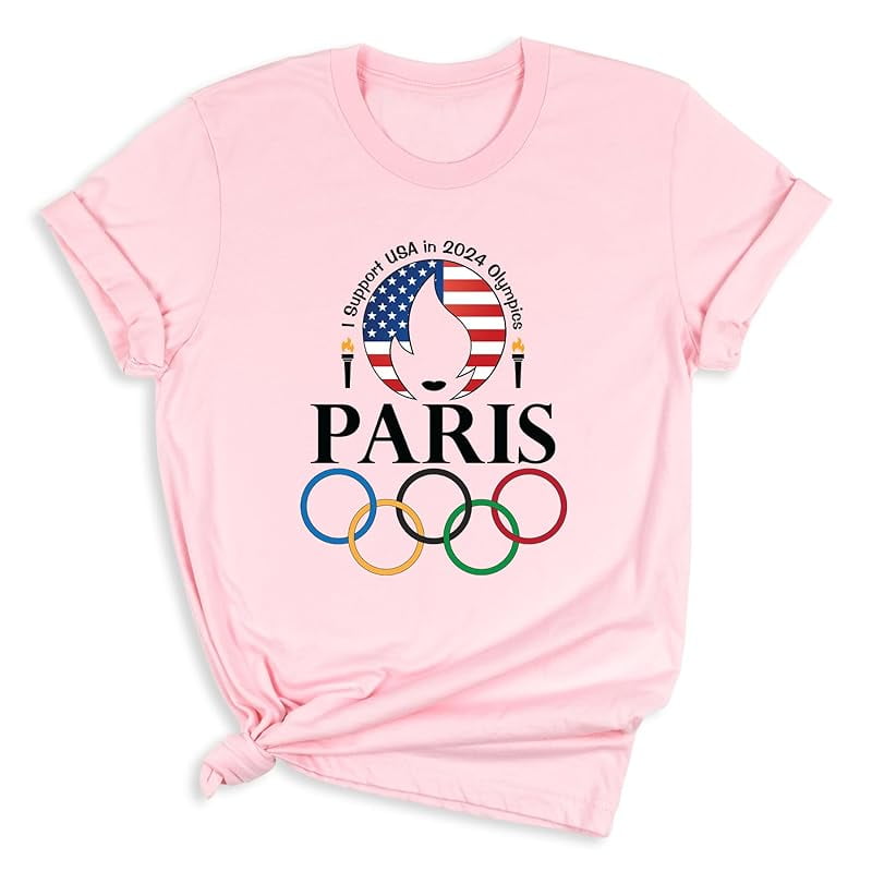 Paris Olympics 2024 T Shirts, Team Usa Olympic Apparel, Paris Olympics Merchandise, Summer