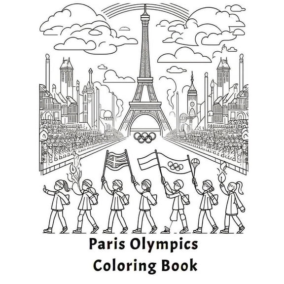 Paris Olympics Coloring Book, (Paperback)