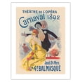 thumbnail image 1 of Paris Opera (Théâtre de L'Opéra) - Carnival Masquerade - Vintage Theater Poster by Jules Chéret c.1892 - Bamboo Fine Art 290gsm Paper (Unframed) 17x22in, 1 of 4