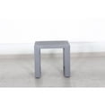 thumbnail image 1 of Paris Outdoor Aluminum Frame Grey End Table, 1 of 3