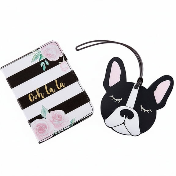 Paris Party Passport Cover and Luggage Tag