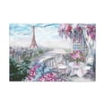 thumbnail image 1 of Paris Pink Eiffel Tower France Canvas Artwork Breathtaking French City for Home Decor Ready to Hang, 1 of 18