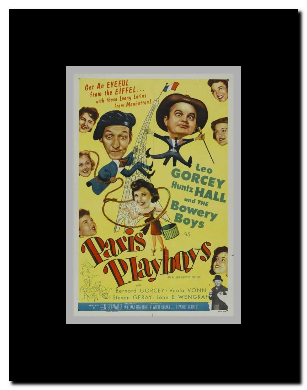 Paris Playboys Framed Movie Poster