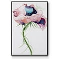 thumbnail image 1 of Paris Poppy II Framed Premium Gallery Wrapped Canvas - Ready to Hang - 27 x 41 - Black Floating Frame, 1 of 9