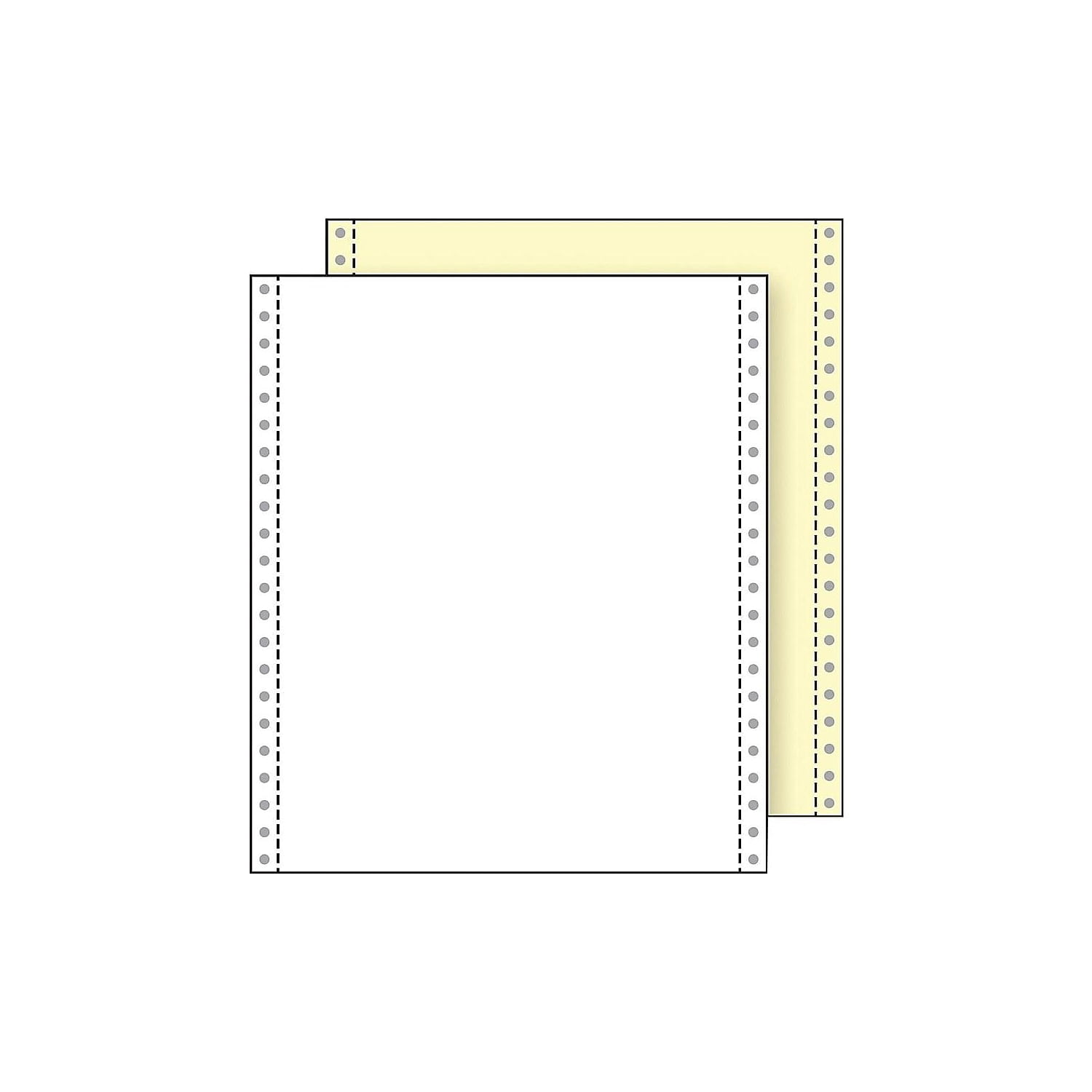 Paris Printworks Professional Carbonless Paper, 9-1/2" x 11", White/Canary, Carton Of 1,400 Sheets