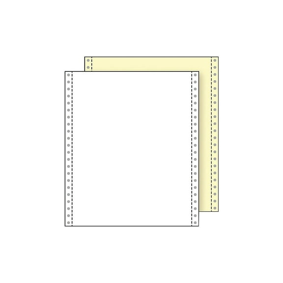 Paris Printworks Professional Carbonless Paper, 9-1/2" x 11", White/Canary, Carton Of 1,400 Sheets