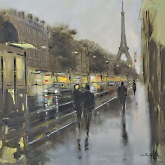 Paris Reflections Canvas Art - Jon Barker (24 x 24)