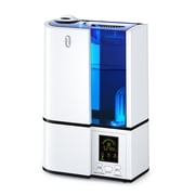 Humidifiers for Bedroom, 4L Ultrasonic Cool Mist Humidifier with Humidistat, LED Display, Quiet Operation, Sleep Mode, 24H Timer, Waterless Auto Shut-Off, Night Light, for Home and Office