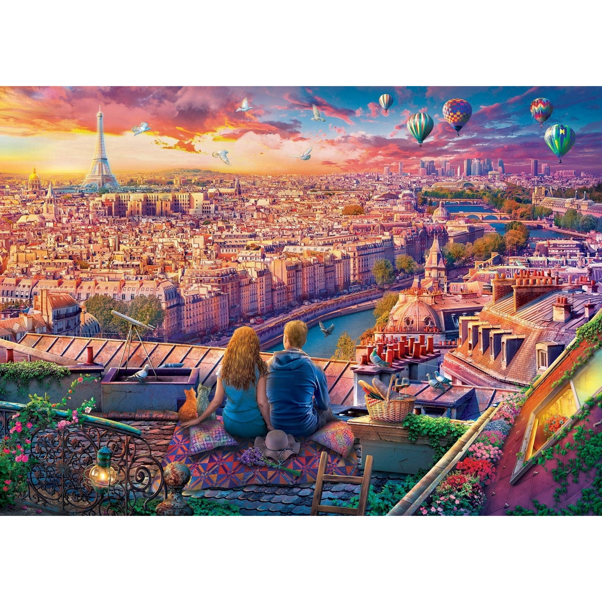 EuroGraphics Paris Rooftop View Puzzle – Romantic Cityscape