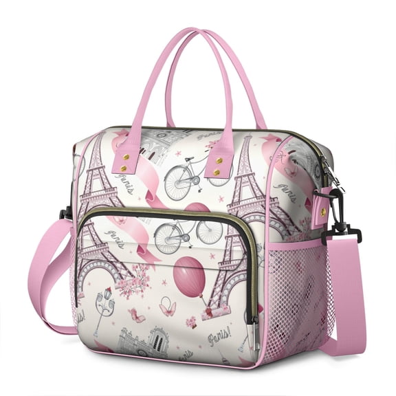 Paris Roomy Insulated Lunch Bags Large Lunch Box for Office EmployeesStylish & Functional Large Tote Adult Lunch Box for Men and Women