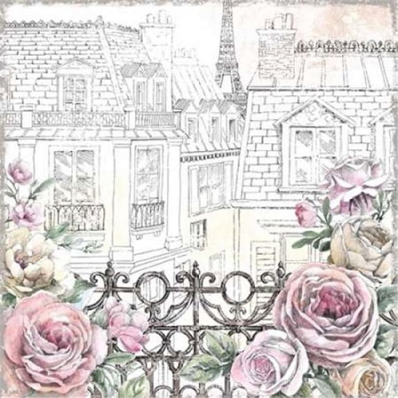 Paris Roses II Poster Print by Beth Grove
