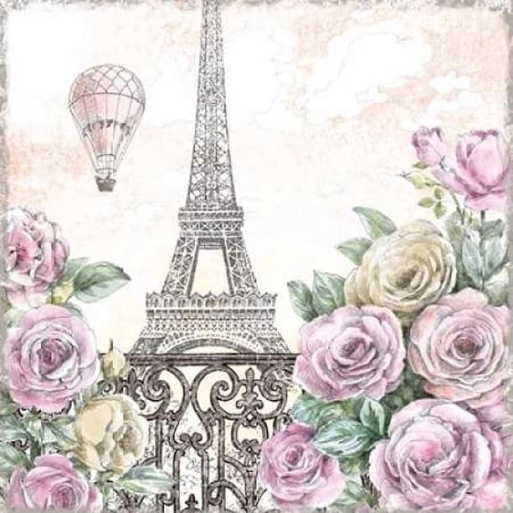 Paris Roses VI Poster Print by Beth Grove