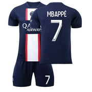 Paris Saint Germain 23/24 Home #7 Mbappe Jersey Youth Sportswear Kids Soccer Set Blue-7 5-6Y/20