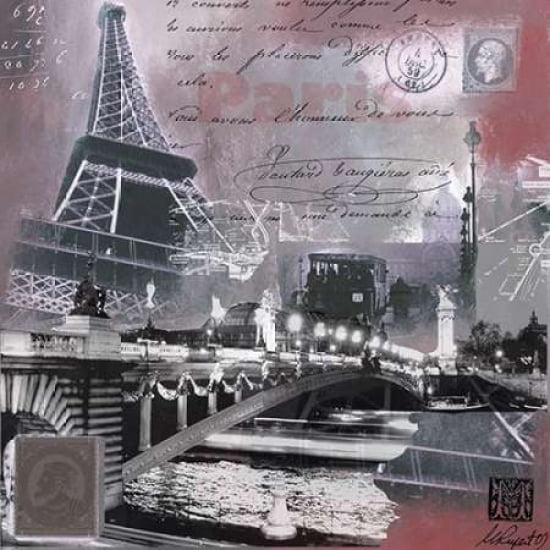 Paris Scintillante Canvas Art - Martine Rupert (24 x 24)