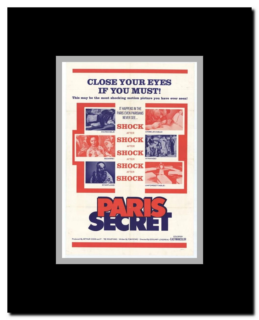Paris Secret Framed Movie Poster