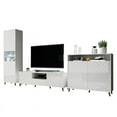 thumbnail image 1 of Paris Set TV-SB-BK Modern Wall Unit Entertainment Center - White, 1 of 4