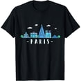 thumbnail image 1 of Paris Skyline Eiffel Tower France French Souvenir Gift T-Shirt, 1 of 3