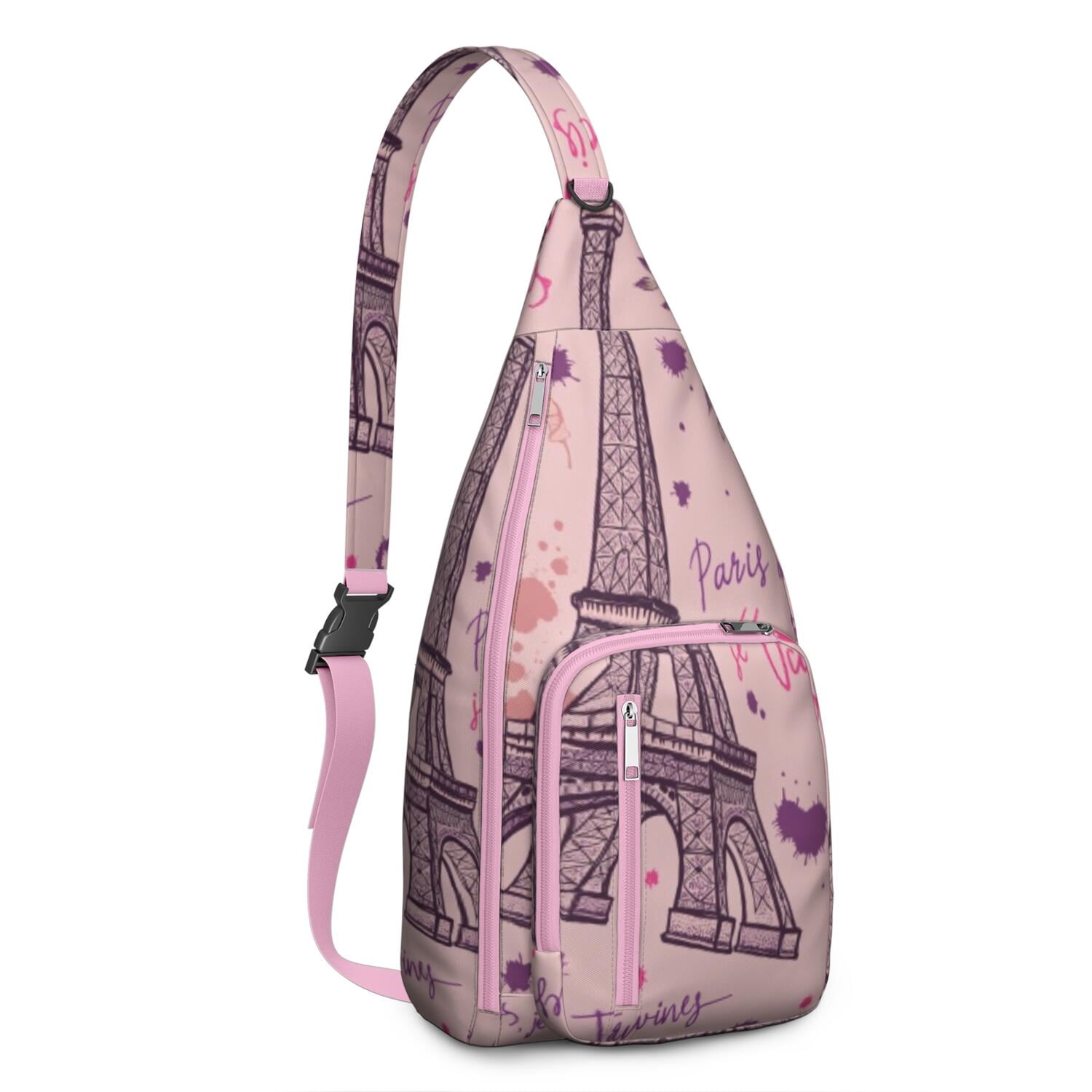 Paris Sling Bag Crossbody Backpack,Sling Backpack Travel Hiking Casual Daypack for Travel Outdoor Activities