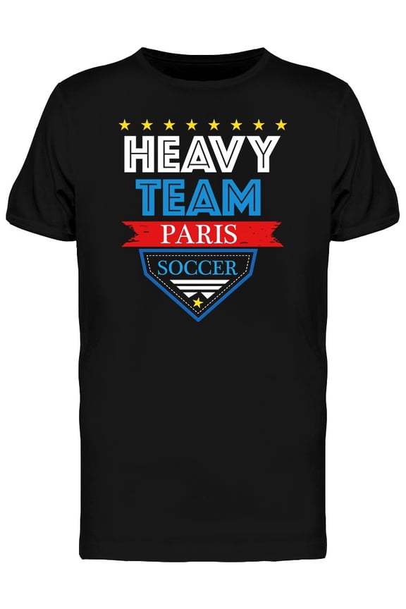 Paris Soccer Team Graphic T-Shirt Men -Image by Shutterstock, Male Small