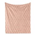 thumbnail image 1 of Paris Soft Flannel Fleece Throw Blanket, Soft Colors Eiffel Tower Pattern France Landmark Repetitive Design, Cozy Plush for Indoor and Outdoor Use, 50" x 60", Pale Yellow Dark Coral, by Ambesonne, 1 of 6