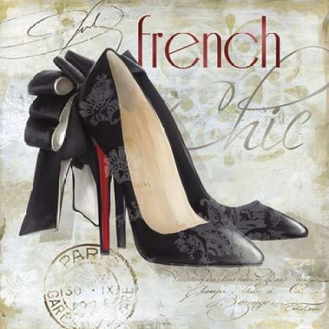 Paris Soles 1 Canvas Art - Carlie Cooper (24 x 24)
