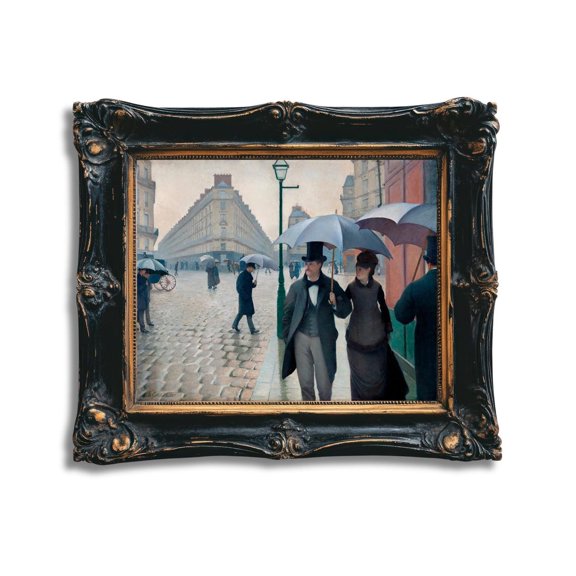 Paris Street Rainy Day Poster Vintage Gustave Caillebotte Impressionist Art Home Decor UNFRAMED Poster, Wall Art for Decor, Present, 16x24
