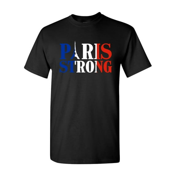 Paris Strong Support Pray for Paris World Peace French Flag DT Adult T-Shirt Tee