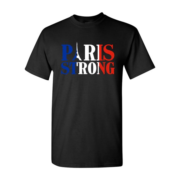 Paris Strong Support Pray for Paris World Peace French Flag DT Adult T-Shirt Tee