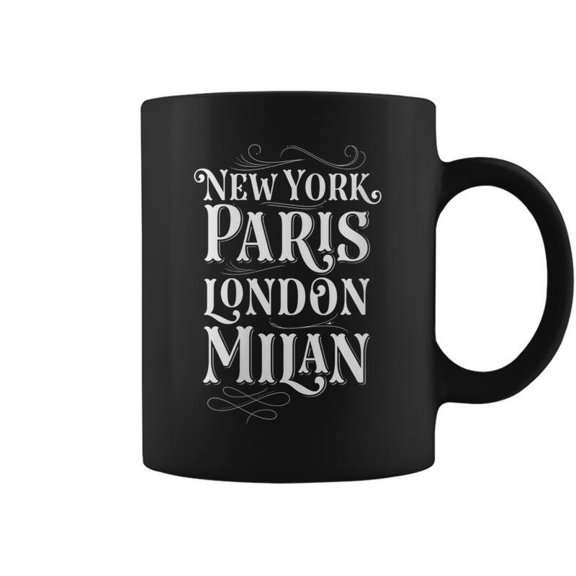 Paris Style London Milan Nyc Aesthetic Coffee Mugs