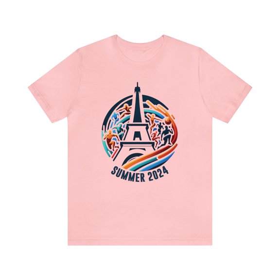 Paris Summer, Bella & Canvas, Unisex, Cotton Short Sleeve T-Shirt, XS - 5XL