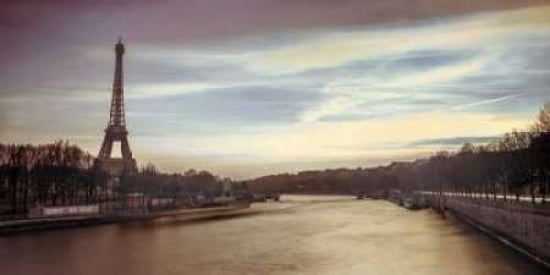 Paris Sunset Canvas Art - Assaf Frank (10 x 20)