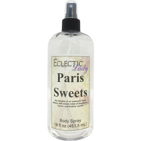 Paris Sweets Body Spray, Eclectic Lady, Hydrating Mist, Unisex, 16 oz