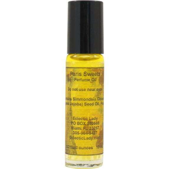 Paris Sweets Perfume Oil, 0.3 Oz Portable Roll-On Fragrance