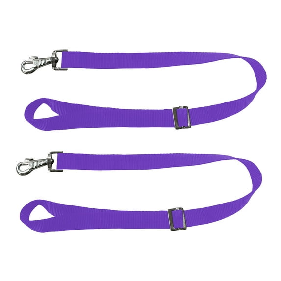 Paris Tack Adjustable Pair of Nylon Replacement Straps for Slow Feed Hay Bags - Purple