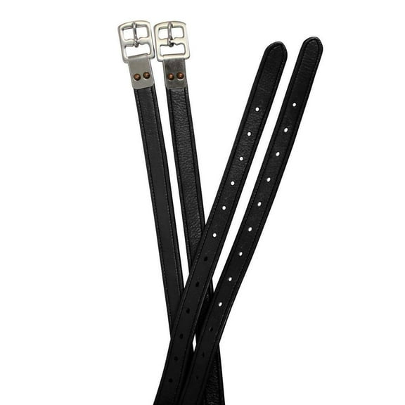 Paris Tack Super Soft Triple Layer Riveted 1" Wide English Stirrup Leathers