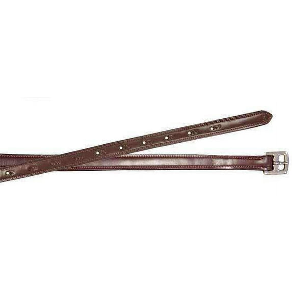 Paris Tack Super Soft Triple Layer Schooling 7/8" Wide English Stirrup Leathers for Daily Use- Havana, 60"